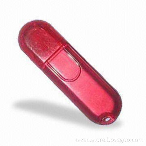 Crystal Plastic USB Flash Drive, Available in Various Colors, Supports Security Function